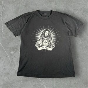 Vintage P.O.D. Shirt Mens Large Black Rasta Jesus Band Metal Playable On Death